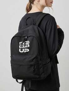 Minimalist Backpack Set - Multifunctional, Neutral, Collegiate Style Backpack; Large Capacity Durable Wear-Resistant Nylon Travel Bag - Multiple Styles - View 8