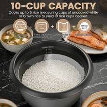 SUPERLEX 400W Electric Rice Cooker, 1L Multi-Function Cooking Pot, Electric Hot Pot, With Non-Stick Coating, With Heat Preservation Function, Suitable For Home Kitchens, Stew Pots And Slow Cookers Can Easily Cook Mixed Stews, Health Porridge, And Dessert - UK Plug(220-240V) - View 7