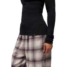 Prana Womens Touchstone Henley Variant 2 - 黑石楠 - 查看 2