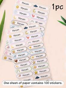 LICVIC Custom Name Stamp, Personalized Name Stickers, School Essentials, Customized Back To School Gift, Customizable Label Set, Personalized Stamps, Kids - Style a - View 17