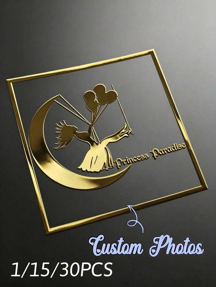 1/15/30pcs Customized UV Transfer Stickers, Multiple Sizes Available, Personalized Logo, Text And Pattern Customization, Suitable For Metal Plates, Crystal Glass Cups, Wireless Earphones, Phone Cases, Computers, Storage Boxes And More - Multicolor - View 1