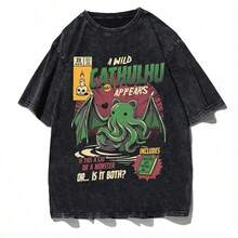 Bring Me The Horizons T-Shirt, Rock Music, Harajuku, Short Sleeve, Streetwear, Summer, Men Women, Washed T-Shirts - 西瓜粉 - 查看 12
