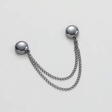 5pcs Multifunctional Magnetic Clips, New Strong Magnetic Scarf Clips With Chain, Shirt Clips, Fashion Accessories, Used For Tightening T-Shirt Hem, Collar And Pants Leg, Halloween Decoration - Random Style - View 5