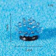 6件/8件組 水族箱海洋裝飾品，螢光珊瑚微景魚缸小擺件，DIY裝飾配件，模擬螢光彩色寶石鑽石玉石尋寶遊戲DIY小飾品 - 彩色 - 查看 15