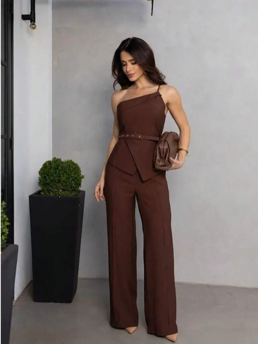 Elegant Marrant Tailoring Set - Rust Brown - View 1