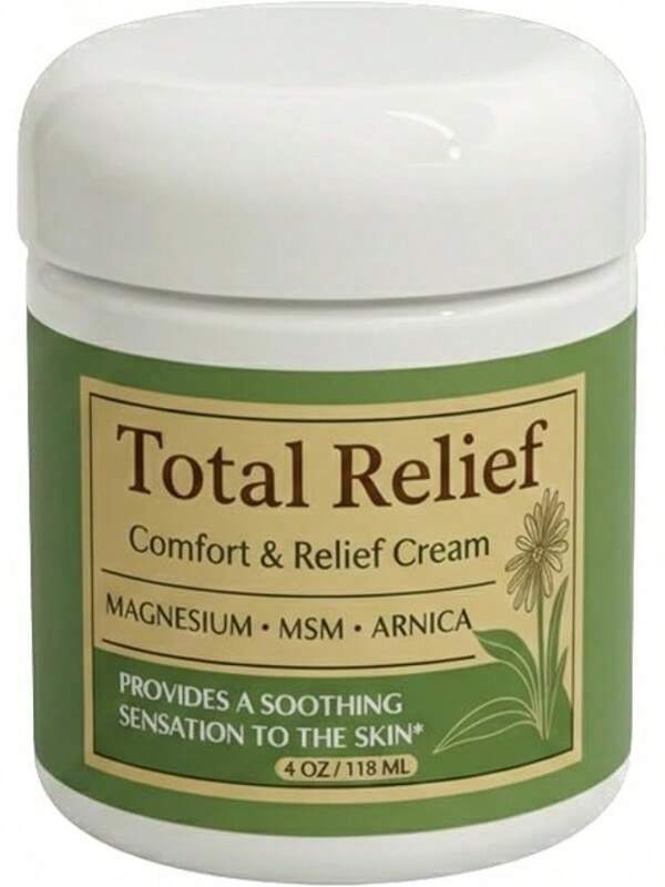 Crema de Magnesio Total Relief para el Alivio – Crema de MSM&Amp; Árnica de Absorción Rápida ...