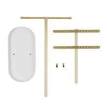 1pc Jewelry Organizer Hanging With Metal Multi Tier Necklace Display Stand Holder For Bracelets Earrings Rings Pendant Storage Rack Display Solution - Multicolor - View 7