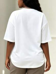 Disney Summer Ladies: I've Amazingly Completed 100 Days Of School! Lightning McQueen Racing Casual Short-Sleeve Cotton School Uniform T-Shirt - 白色 - 查看 2