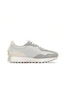 Sepatu Lari Kasual Low-Top Nyaman untuk Perjalanan Perkotaan dari New Balance NB 327, Unisex, Abu-abu/Putih - Light Grey - View 2