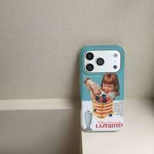 1PC Cute Cream Fruit Cake Girl Style Phone Case Compatible With IPhone 17 Pro Max, 16 Pro Max, 15, 14 Pro, 17 Pro, 15 Pro, 13, Soft Silicone Double Layer Full Coverage Shockproof Protective Cover - Multicolor - View 5