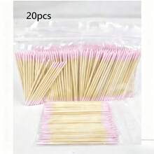 100/200/20支雙頭指甲油塗抹棒,小型雙頭眉毛彩妝塗抹工具,約100支/包(包裝選項1/2包) - 多色 - 查看 8
