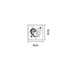 1pc Waterproof Anti-Rub PVC Realistic Tattoo Sticker With Two Small Cat Designs, Suitable For Daily Wear - Grey - View 5