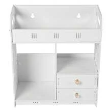 White Wall Cabinet Bathroom Cabinet Medicine Cabinet Organizer Bathroom Cabinet Wall Mounted Bathroom Wall Cabinet - White - View 3