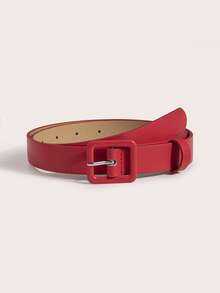 Square Buckle Belt Summer, School Fall, Autumn, Halloween - Pink - View 7