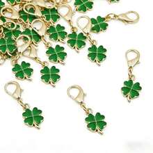 16/31pcs Green Four-Leaf Clover Keychains, Lucky Charms, Perfect Gifts For Mother's Day, St. Patrick's Day, Back To School, Graduation, Colleagues, Friends And Exquisite Birthday Presents - View 6