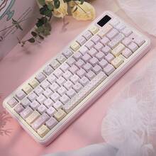 Pixel Meow 可愛粉色 PBT 高美感貓頭造型 5 面昇華印 MOA 機械鍵盤鍵帽 - 查看 2