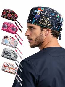 1 Peça Bandana Ajustável com Estampa de Coração em Poliéster, Unissex - Multicolorido - Visão 9
