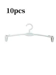 Multifunctional Hanger, Telescopic Non-Marking Anti-Slip Closet Storage Rack, Pants Hanger Clips, Suitable For Jeans, Skirts, Tops, Shoes, Boots - White - View 10