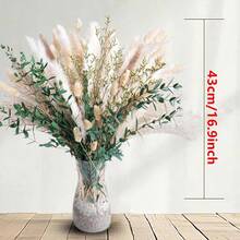 36/72pcs Bohemian Style Artificial Reed Rabbit Tail Grass Home Decor Bouquet, Reed Eucalyptus Flower Arrangement For Wedding Floral Decoration And Living Room Decor - T003 - View 5