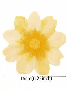 1/20/40 piezas Servilletas con forma de margarita amarilla, servilletas de papel amarillo con relieve de 2 capas, servilletas estilo girasol, adecuadas para fiesta de cumpleaños estilo hippie, decoración de fiesta de margarita bohemia, fiesta de verano retro hippie - Multicolor - Ver 7