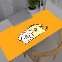 1入 Sanrio Pompompurin 可愛耐用電競滑鼠墊/桌墊，防滑，適用於辦公室、學校與居家裝飾，趣味設計，可水洗 - 222 - 查看 16
