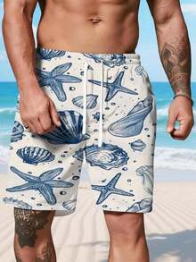 Men Beach Shorts - Multicolor - View 1