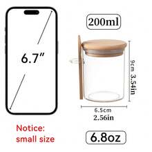 A Plastic Sealed Container With A Spoon Included, Suitable For Storing Coarse Grains, Seasonings, Dried Fruits, Coffee And Small Snacks. There Are Three Different Capacities To Meet Your Daily Needs. Lightweight And Easy To Carry,With An Open Design - Transparent - View 11