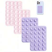 4pcs Silicone Grip Phone Holder Set, Compatible With All Phones: Adhesive Phone Grip For Selfie And Video, Suitable For Shower And Wall Mount Holder, Gift For Friends, Halloween Gift - Multicolor - View 20