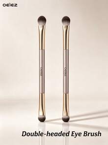 OEIEZ Dual-Ended Eye Brush, Soft Bristles Strong Powder Pickup, Multi-Use For Eyeshadow & Aegyo-Sal Creating Natural Eye Makeup - Gold - View 1