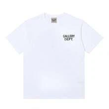 GALLERY D-EPT T-Shirt Car Letter Short Sleeve Men And Women High Street Half Sleeve Car Print Round Neck LooseMen's Tops Round Neck Casual ShortSleeve - 白色 - 查看 16