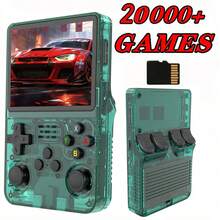 R36S 便攜式復古掌上遊戲機,3.5 吋 IPS HD 螢幕,Linux 系統,64GB 內建 20000+ 款經典遊戲,雙搖桿,長效電池續航,適合成人與青少年的完美禮物 - 查看 17