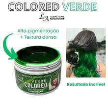 Máscara Verde Matizadora Tonalizante - S/Amônia - Resultado 100% NT - L&A Cosméticos 300g Pt Entrega - Verde - Visão 12