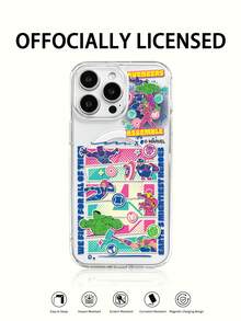 Miniso 1pc New Transparent Acrylic 2-In-1 Magnetic Wireless Charging Cartoon Creative Raised Camera Pattern Unique Thick Anti-Fall Protective Case Compatible With Apple Series IPhone 17 ProMax/Air, 16, 11/12/13/14 Plus/XR/7/8 Plus/15 ProMax - Clear - View 1