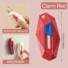 Magnetic Portable Box Opener, Multi-Function Cutting Tool, Precise Box Opener - Automatic Retraction, With Magnetic Fridge Sticker, Convenient For Opening Packages, Letters And Envelopes, Suitable For Home And Office, Office Supplies, And Package Opening - Multicolor - View 7