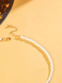 imoli 1 pièce/Collier pendentif fantôme en perles de lettres acryliques d'Halloween, convient pour une fête effrayante et mignonne, accessoire de costume d'Halloween, bijou - 27134-2-couleurs - Voir 9
