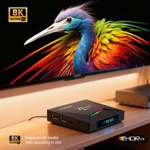 Q96 OHP Z1 Max 安卓 15 8K 高清电视盒，4G/5G 双频 WiFi 媒体播放器，支持全志 H618 四核处理器，语音遥控器，IPTV - 黑色 - 查看 4