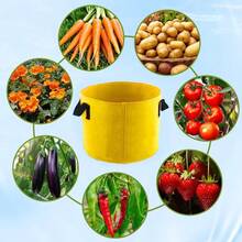 Felt Garden Vegetable Planting Bag, Decorative Flower Plant Growing Bag, Plant Cultivation Growth Bag, Non-Woven Fabric Planting Bucket - Multicolor - View 6