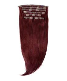Uveous Straight Clip In Hair Extensions Remy Human Hair 8pcs Per Set With 18Clips Double Weft Clip In Human Hair Extensions Brazilian Virgin Real Human Hair For Women - S99J - View 2