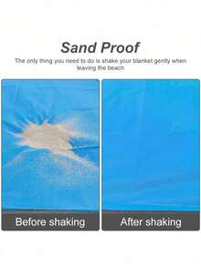 Waterproof Beach Mat, Large Waterproof Beach Blanket, Foldable Waterproof Pocket Beach Blanket, Portable Lightweight Picnic Beach Mat, Quick Dry Outdoor Sand-Proof, Portable Outdoor Blanket, Suitable For Picnic, Travel, Camping And Hiking - Multicolor - View 4