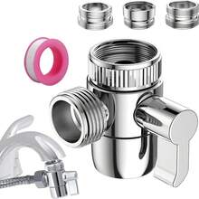 Tatukiko Set Semprotan Bidet Toilet, Adaptor T All-In-One + Selang + Braket, Semprotan Genggam Bertekanan Air Kuat, Cocok untuk Kebersihan Pribadi dan Pembersihan Rumah - perak - View 5