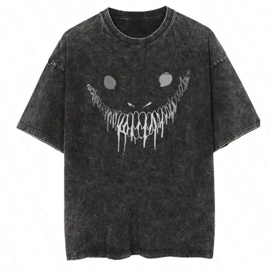 Bring Me The Horizons T-Shirt, Rock Music, Harajuku, Short Sleeve, Streetwear, Summer, Men Women, Washed T-Shirts - 玫紅色 - 查看 1