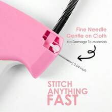 Stitch Gun For Clothes - Handheld Stitch Gun Quick Clothing Fixer - Tagging Gun - Includes 6 Needle, 1000 Black Fasteners & 1000 White Fasteners - Multicolor - View 4