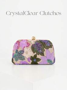 Women Evening Bags - Purple - View 2