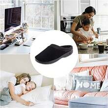 Isotoner Womens Terry And Satin Slip On Cushioned Slipper With Memory Foam For Indoor/Outdoor Comfort - 1Stone - View 7