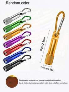 8pcs Mini LED Keychain Flashlight - Multicolor Mini Emergency Lamp, For Outdoor Camping, Fishing, Hiking Gear. Super Bright Portable Keychain Flashlight, Great Gift For Parties, Halloween, Thanksgiving, Christmas And More, Holiday Gift - Keychain - View 8