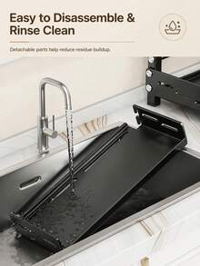 1 pieza Estante para condimentos sin taladro, estante multifuncional de almacenamiento de utensilios de cocina con soporte para palillos y cuchillos, accesorios de cocina, estante de almacenamiento de cocina - Multicolor - Ver 6