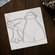 1pc Big Mouth Frog Quilted Template Reusable Washable DIY Frog Shape PET Pattern Template - Precision Cut Efficient DIY Sewing Tool, Suitable For Handicrafts, Fabrics And Home Decor - Classic - View 9