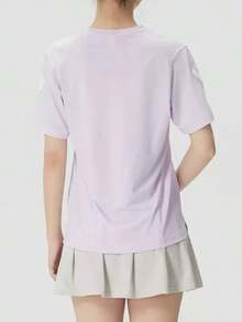 Adidas 速乾涼感跑步女子短袖T卹 - 粉色 - 查看 6