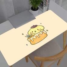 1入 Sanrio Pompompurin 可愛耐用電競滑鼠墊/桌墊，防滑，適用於辦公室、學校與居家裝飾，趣味設計，可水洗 - 222 - 查看 5