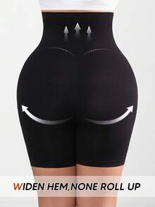Short sans couture de soutien du ventre de maternité, sous-vêtement de maintien d'été pour prévenir les frottements - Noir - Voir 4